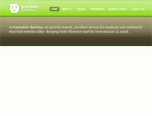 Tablet Screenshot of greenwiresystems.com